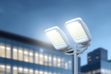 Smart Floodlights: Building Illumination, Security