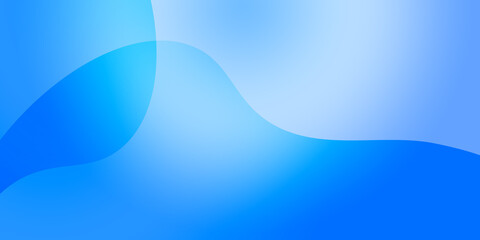 Abstract illustration background of curved waves in a blue gradient.