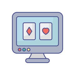 Card Game Vector icon which can easily modify or edit