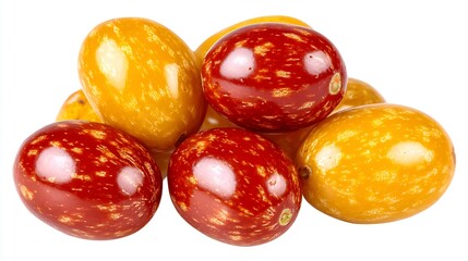 Vibrant Red and Yellow Tomatoes