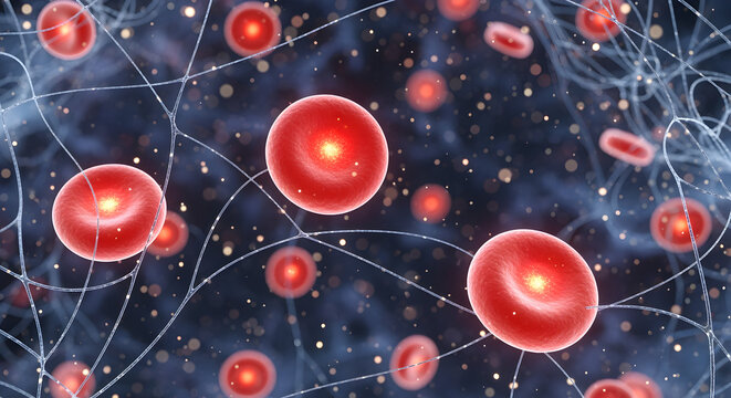 Erythrocytes and Fibrin Network: Microscopic View of Blood Coagulation and Clot Formation Process