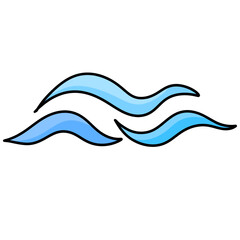 Obraz premium Sea waves . Water wave abstract design. Blue ocean wave , Waves Design Shapes , 