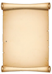 Vintage Parchment Scroll Illustration With Textured Beige Background