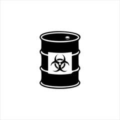 dangerous substance icon vector, dangerous science substance warning icon
