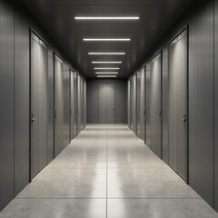 empty corridor in a hotel