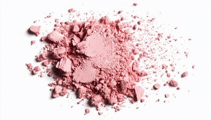 Pink Crushed Eyeshadow Powder Texture.