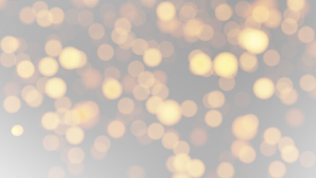 Golden bokeh lights with sparkle and glitter overlay on a transparent background luminous, festive, and elegant.