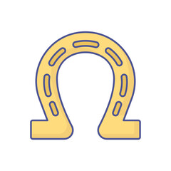 Horseshoe Vector icon which can easily modify or edit