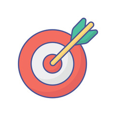 Dart Board Vector icon which can easily modify or edit