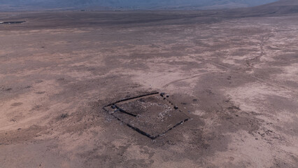 Ruins, desert, aerial, archaeology, 