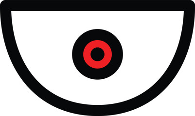 a simple icon of a dome cctv camera © BAE