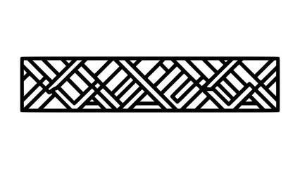 Geometric abstract pattern with interlocking lines