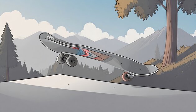 Skateboarder in mid-air ramp jump