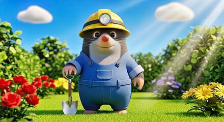 Adorable Listening Dog Working on a Modern Laptop Computer