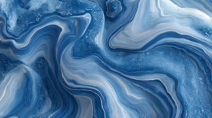 Obraz premium Stunning Photorealistic Blue Jasper Texture Exhibiting Fluid, Water-Like Flow for Immersive Environments in Games and Architectural Projects