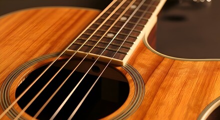 Fototapeta premium close up of a guitar