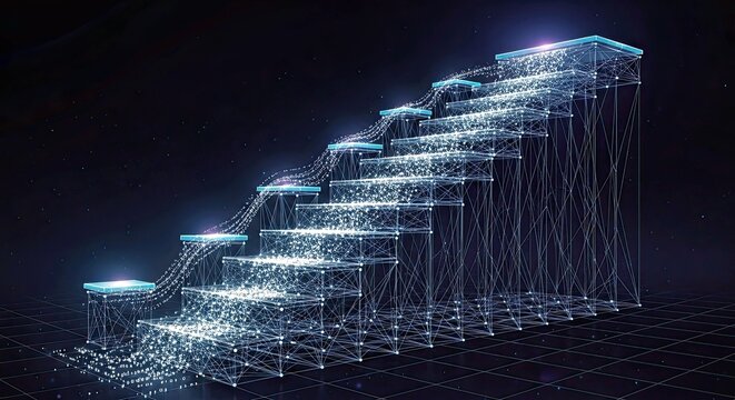 Business technology template for career growth and professional success