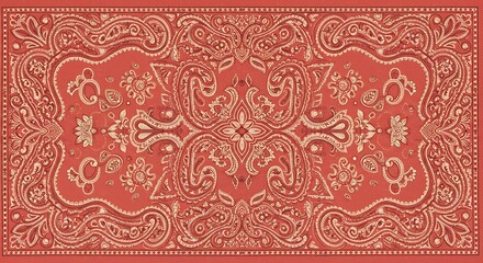 Red bandana design pattern