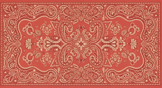 Red bandana design pattern