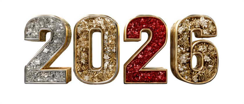 Blue Golden Amber Yellow Gold Red Silver Surrounded Festive Celebratory Atmosphere Sparkling Fireworks Trails Subtly Behind Giving Typography 2026 Ecommerce Web Print Copy Space Template SEO Optimized