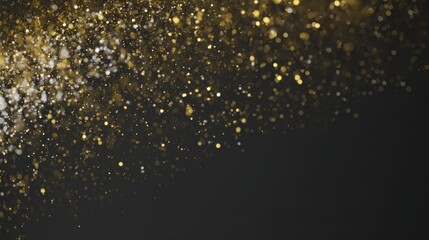 Obraz premium Party confetti moment isolated on dark backdrop, suitable for event planning or brand launches.