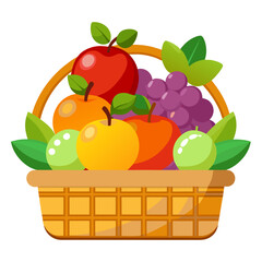 Fruit Basket Vector