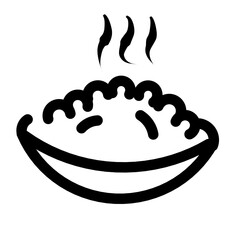 Dish plate, Food bowl and Cooking utensils icon.