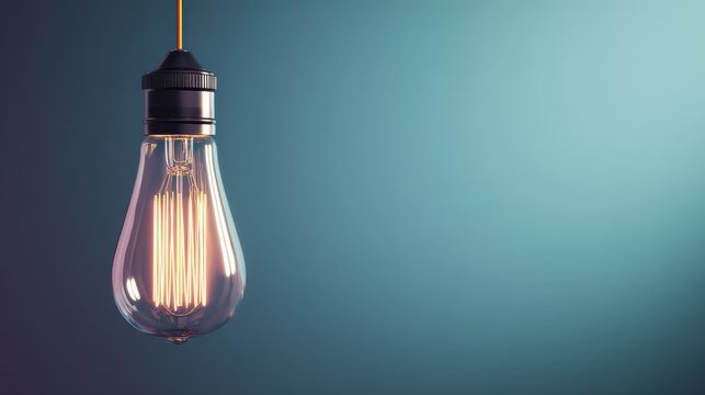 Inspirational lightbulb visualization with soft colors, suitable for motivational content or app icons.