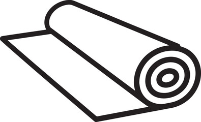 Elegant Carpet Textile Floor Covering Silhouette Black Vector Design