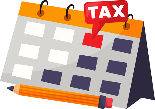 Tax Deadline Marked on a Calendar,  suitable for content related to financial planning, tax season reminders, and deadline management