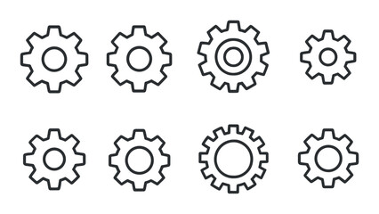 Abstract black and gray gear pattern on dark background