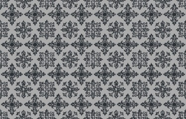 Ikat Damask pattern Colorful background. Luxurious classic ornament in baroque style. Golden ornament design for wallpaper, textiles and luxury