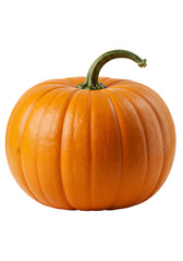 Photo Of A Bright Orange Pumpkin Isolated Against A Transparent Background