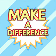 make a difference motivational typography