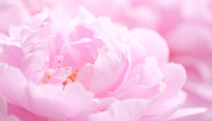 Fototapeta premium Soft Focus Pink Peony Blossoms A Delicate and Romantic Floral Close-Up