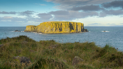 Sheep Island on the Causeway Coast in County Antrim, Northern Ireland 