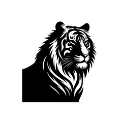 Roaring Tiger Vector Illustration – Wild Jungle Predator Art