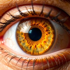 Close-up of a human eye, detailed view