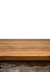 Fototapeta premium Wooden Surface Texture Photo with Brown Tones and Black Background