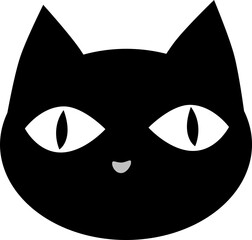 black cat face
