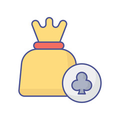 Betting Money Vector icon which can easily modify or edit