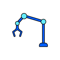 Icon a robotics, isolated against a clean background.