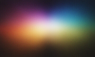 Vibrant rainbow light streak with multiple colors on a dark textured background