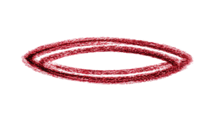 Abstract Red Oval Halo Design Element