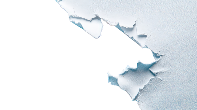 Abstract Torn Blue and White Paper Texture with Ripped Edges on Black Background