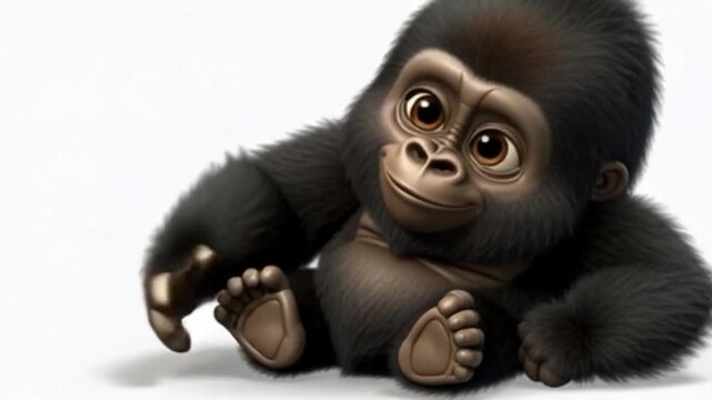 Niedliches Gorillababy
