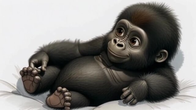 Niedliches Gorillababy