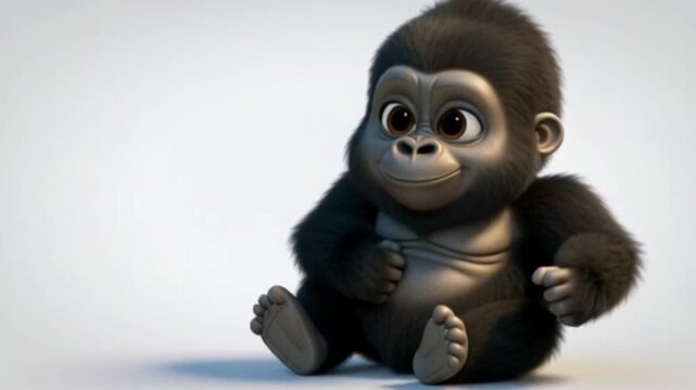 Niedliches Gorillababy
