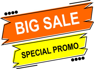Big Sale Special Promo Banner Design for Marketing and Advertisement.