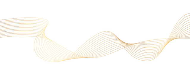 Swoosh gold lines, delicate wave ideal for luxury branding, presentations, or banners